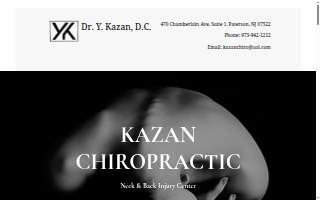 Chiropractic Pain Management, Dr. Yanal Kazan website