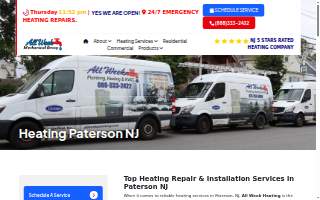 All Week Heating website