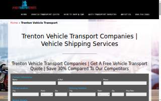 Vehicle Transport Services Trenton website