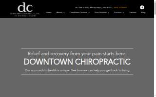 Downtown Chiropractic Albuquerque website