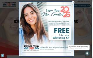 Santa Fe Family Dentistry & Orthodontics website
