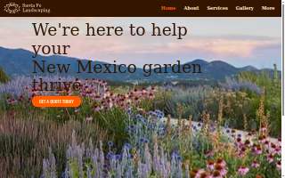 Santa Fe Landscaping website