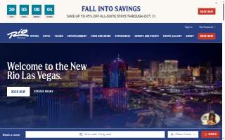 Rio Hotel & Casino website