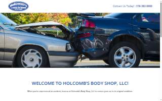 Holcomb's Body Shop website