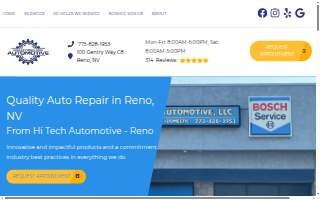 Hi Tech Automotive website