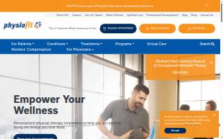 Physiofit Physical Therapy website
