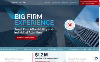 Doggett Law Firm website