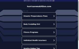 Hurricane Nutrition website