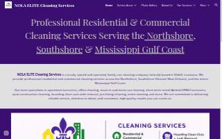 NOLA ELITE Cleaning Services website