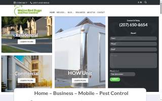 Maine Bed Bugs and Pest Control website