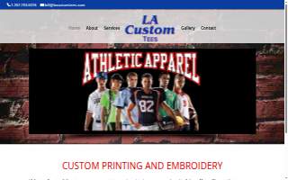 LA Custom Tees website