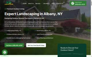 KD Landscaping Albany NY website