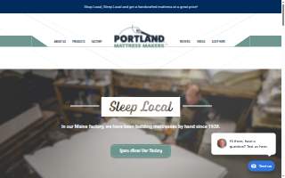 Portland Mattress Makers website