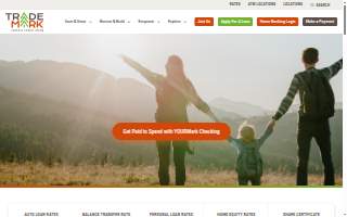 Trademark Federal Credit Union website