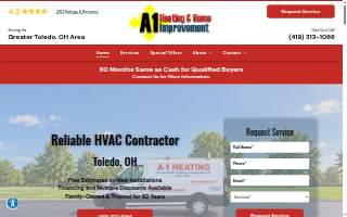 A-1 Heating & Improvement Co. website