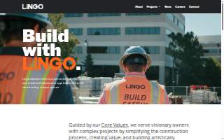 Lingo Construction Services website