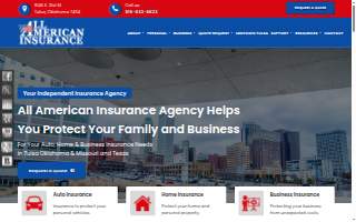 All American Insurance Agency website