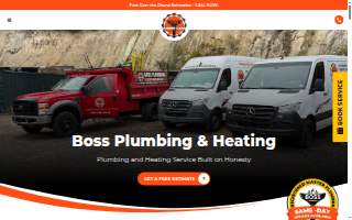 Boss Plumbing & Heating website