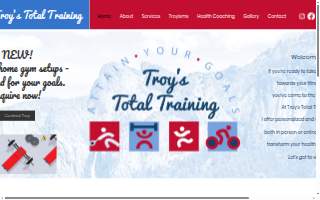 Troy's Total Training, LLC website