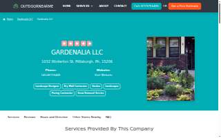 Gardenalia LLC website