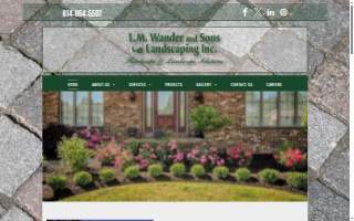 LM Wander & Sons Landscaping website