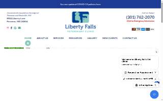 Liberty Falls Veterinary Clinic website