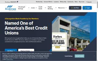 Andrews Federal Credit Union website