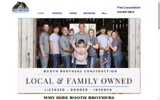 Booth Brothers Construction website