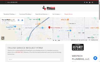 WesTech Plumbing, LLC. website