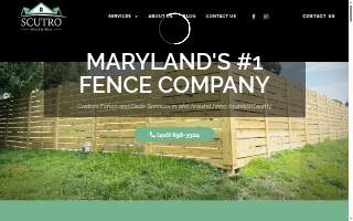 Scutro Fence & Deck website