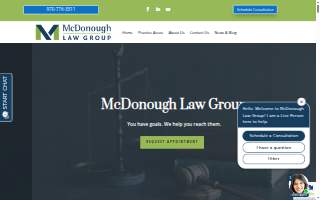 McDonough Law, LLC website