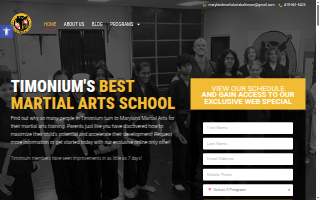 Maryland Martial Arts LLC website