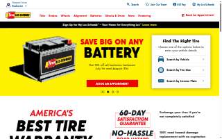 Les Schwab Tire Center of Provo website