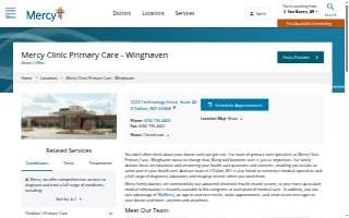Mercy Clinic Family Medicine - WingHaven website