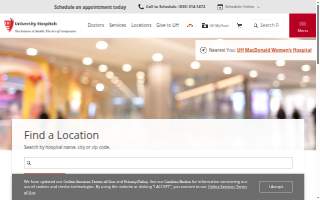 UH Elyria Primary Care website