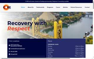 C.O.R.E. Medical Clinic, Inc. website