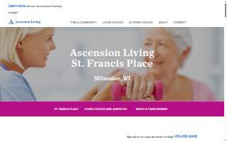 Ascension Living St. Francis Place website