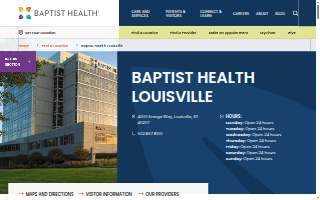 Baptist Health Louisville website
