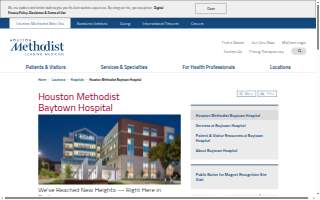 Houston Methodist Baytown Hospital website