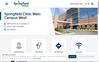 Springfield Clinic Main Campus West website