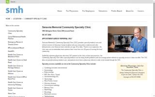Sarasota Memorial Community Specialty Clinic website