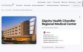 Chandler Regional Hospital website