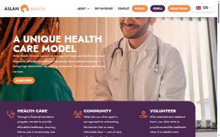 Aslan Health Clinic website