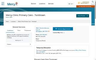Mercy Clinic Primary Care - Tontitown website
