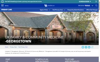 UK HealthCare Georgetown website