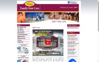 Lam Family Foot Care website