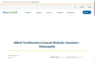 Abbott Northwestern General Medicine Associates – Minneapolis website