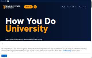 Empire State University at Manhattan website
