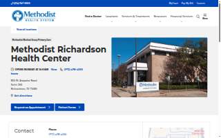 Methodist Richardson Health Center website