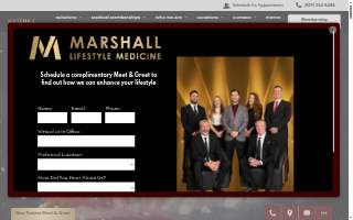 Marshall Lifestyle Medicine & Advanced Aesthetics - Concierge Medicine & Med Spa website
